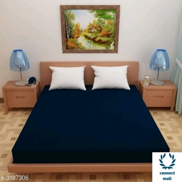 Latest Mattress Protector Double Bed - LXW:72inX72in, Navey Blue